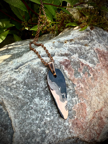 Copper Damascus Necklace