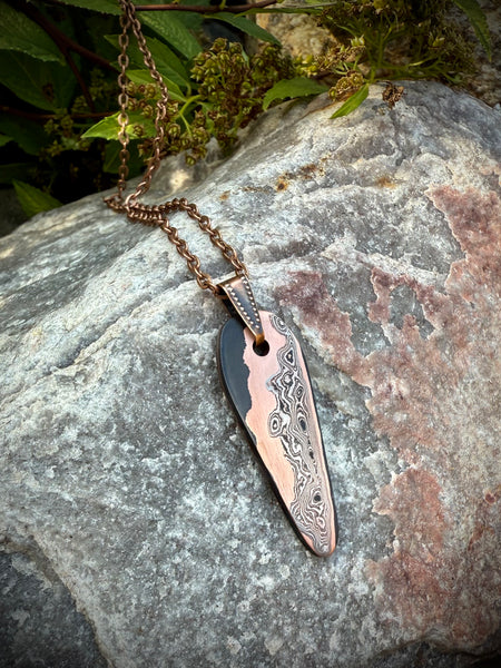 Copper Damascus Necklace