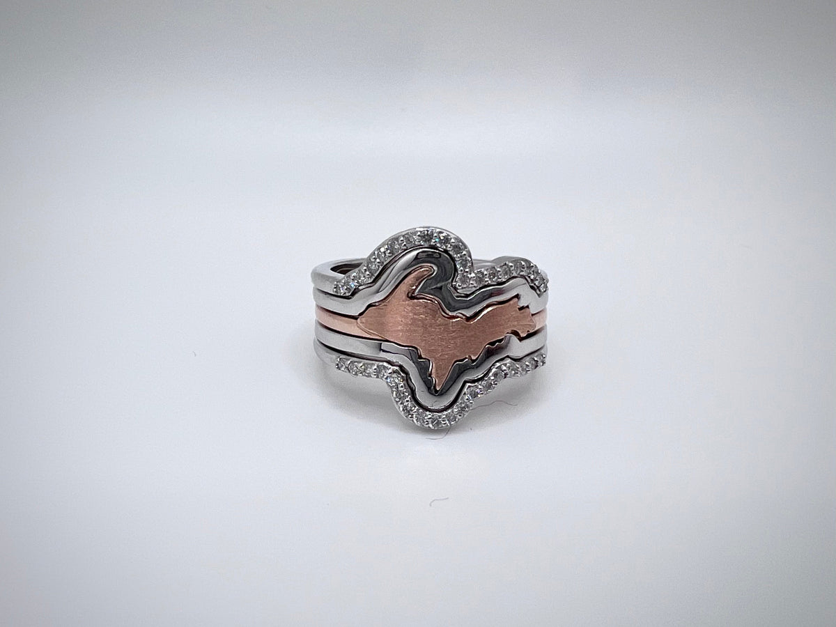 Popular UP Stacking Ring Sets - Handcrafted Michigan Jewelry - Heritage ...